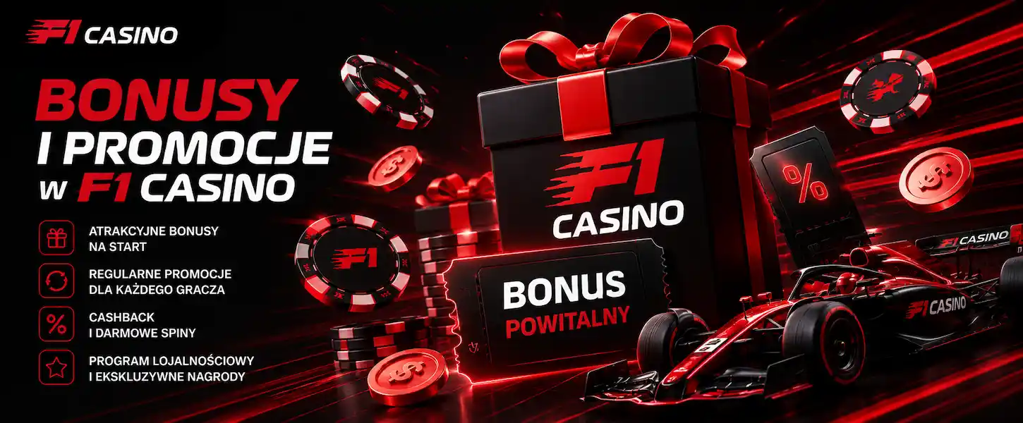 Bonusy i promocje w F1 Casino obejmują oferty powitalne, cashback, darmowe spiny oraz nagrody dla graczy.