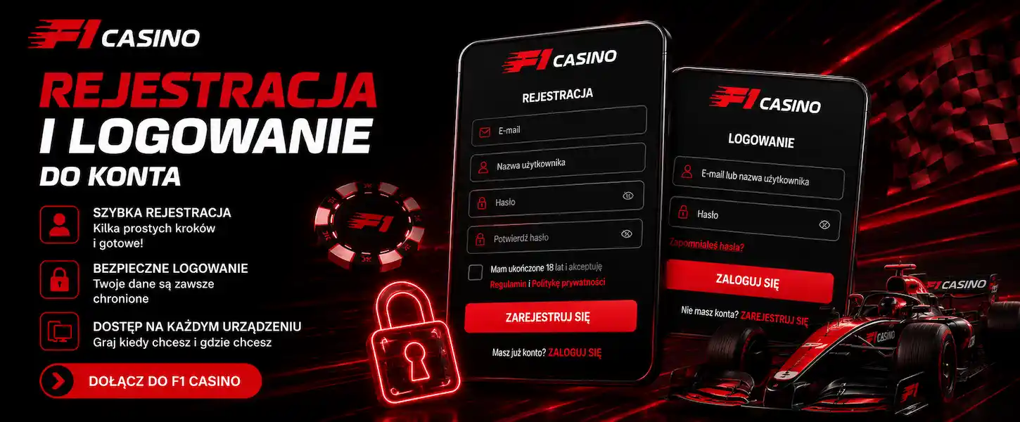 Rejestracja F1 Casino pozwala szybko utworzyć konto i bezpiecznie zalogować się do platformy.